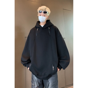 得物二开卫衣重磅华棉光板连帽卫衣B386-DB52-批48图片