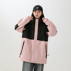 户外撞色连帽冲锋衣情侣外套防风登山服夹克男YHJK8828-P70，男装夹克，星座717