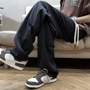 欧美高街vibe风痞帅小众牛仔裤男ins潮牌宽松直筒长裤BK6099-P40