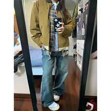 复古底特律夹克潮牌翻领工装外套JK730特P70，男装夹克，星座908-1