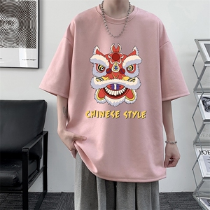 麂皮绒短袖t恤男大码半袖男 JD82185-P25图片