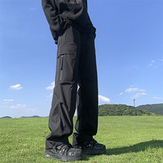 设计感休闲裤直筒机能长裤运动裤男登山防水冲锋裤K6601/P50，女装休闲裤，电商D202