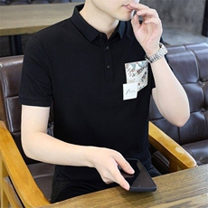25087-P40夏季时尚休闲T恤男POLO衫商务休闲翻领打底衫，男装Polo衫，电商D310B-1