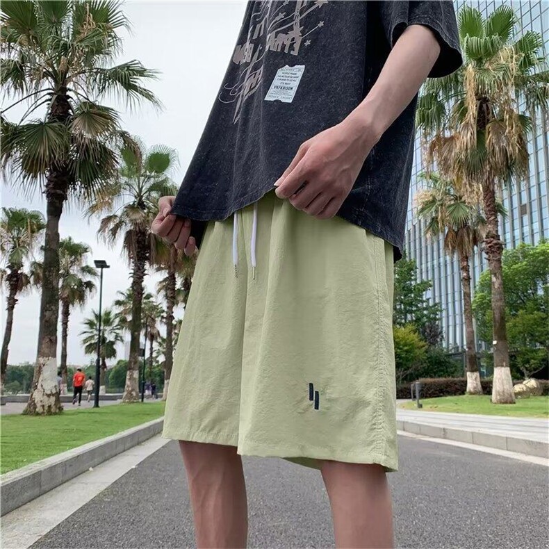 休闲短裤时尚潮牌休闲裤夏季男宽松型潮流纯色KK245-P25,男装牛仔裤,星座911-3