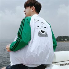 2021夏新款韩版休闲棒球服男防晒服衣服男装T618P50，男装夹克，电商A157