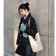 复古拼接夹克外套男女同款宽松潮格子上衣外套百搭网图JK153-P78，男装夹克，星座302B