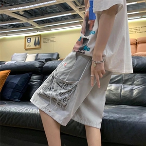 218-1-P27-DK5100夏季宽松休闲立体口袋五分裤图片