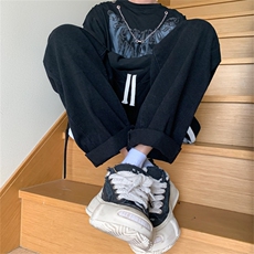 美式牛仔裤男秋季宽松直筒阔腿长裤vibe高街裤子A080-9291-P35，男装牛仔裤，电商A080