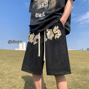 XZ616 夏季新款麂皮绒发泡短裤休闲裤 TY849 P45控55图片