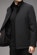 BB6556秋冬2023年男士新款夹克兔毛内胆大衣保暖派克服P748，男装皮衣，电商B360