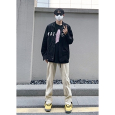 B221美式ins高街小众加绒牛仔裤LK22042-P60控78加绒P75控98，男装牛仔裤，电商B221