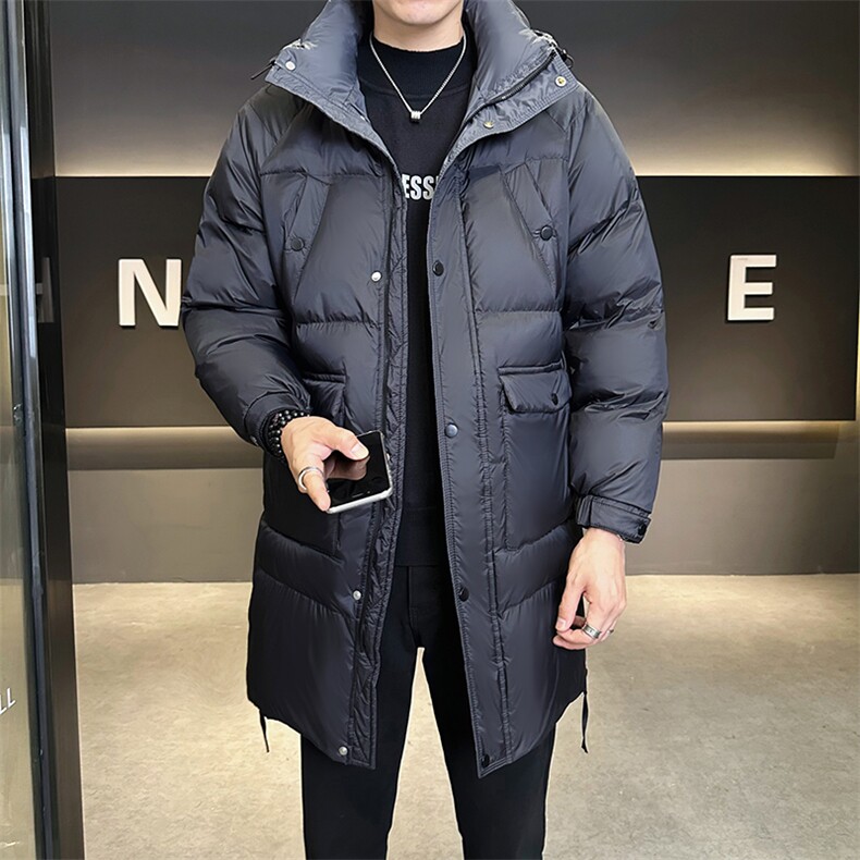冬季新款中长款羽绒服男连帽可脱卸保暖外套B321-YR988-P215,男装羽绒服,电商B321-1
