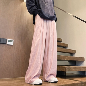 8XL-M 特大码风棉麻裤男长裤子宽松直筒型休闲拖地裤k955P65图片