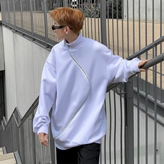 港风秋款男立领卫衣斜拉链休闲夹克外套WY802P43，男装夹克，星座1109-3