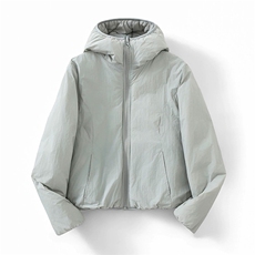 高品气绒服（两面穿）短宽版轻量化连帽棉服棉衣男女A1225-P88，男装棉衣，星座1505