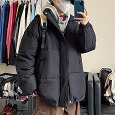 冬宽松纯色大码休闲加厚保暖立领棉服棉衣外套M5228-P40【特价】，男装棉衣，电商A007