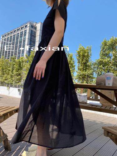 宫廷风夏季连衣裙 现货，女装连衣裙，E.FAXIAN伊发现