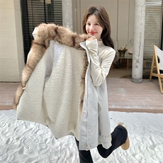 新款！毛毛保暖工装休闲派克服外套2C133-8996-P255-K378，女装派克服，2C133
