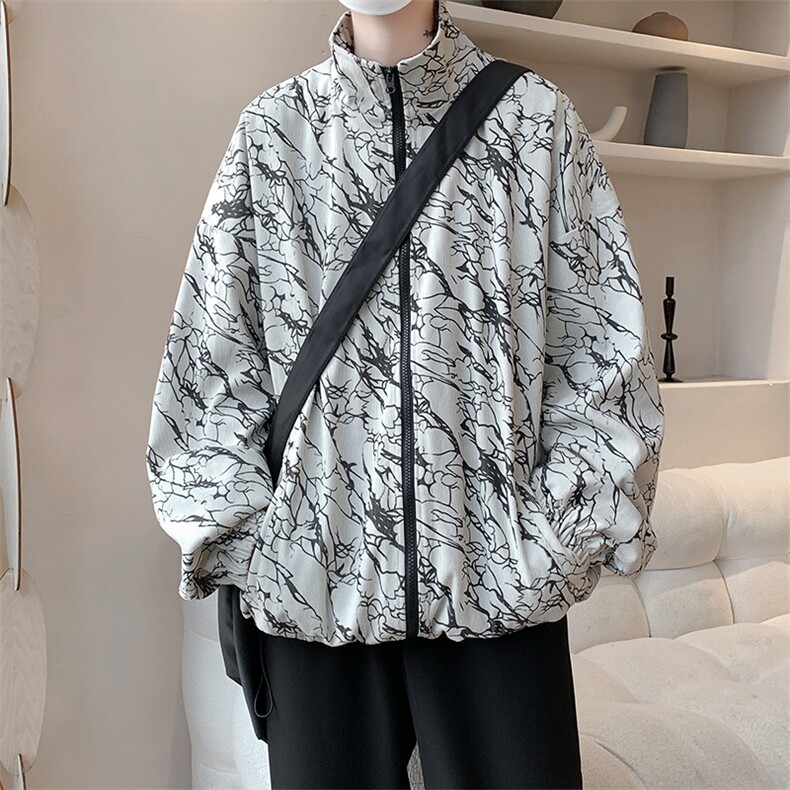 现货 JK10069-特批55 夏季大码高品质夹克外套宽松情侣上衣图片