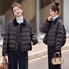 【现货现货】【数据好】轻薄羽绒服短款冬季2025新款90白鸭绒外套，女装羽绒服，一安秀