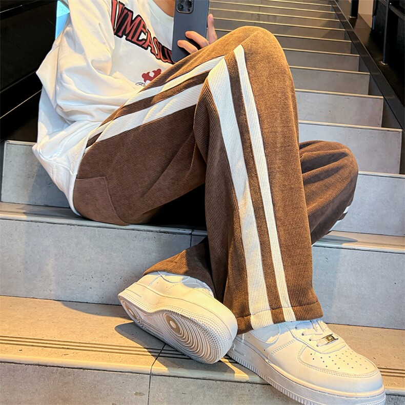 秋冬欧棉绒裤子男加绒加厚休闲束脚卫裤K813*P40控68,男装休闲裤,星座227-2