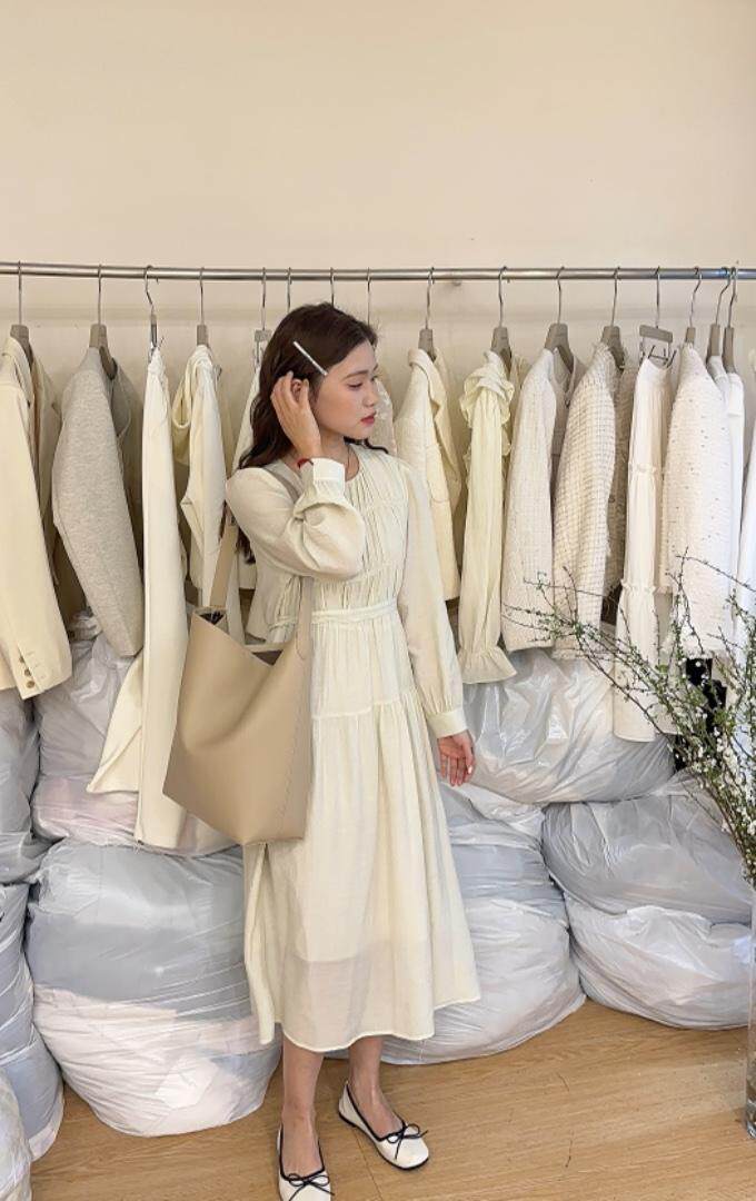 爆单净色连衣裙，女装连衣裙，唇蔻