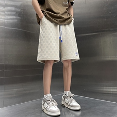 夏季华夫格美式短裤男士休闲大码高街痞帅运动篮球五分裤DK39-P33，男装休闲裤，电商A001
