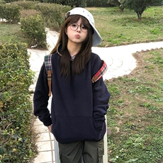 抖音得物高品质二开25秋冬美式重磅宽松纯色连帽贝壳刺绣卫衣W63，男装卫衣，电商A486