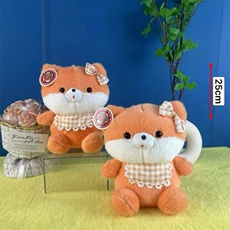 喜乐毛绒制造工厂 围兜狐狸（百个起售）