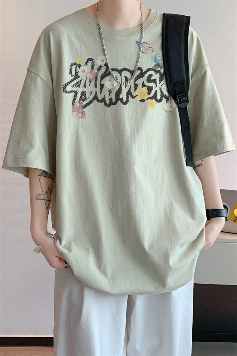 已注册/夏季内景重磅百搭大码短袖T恤男潮宽松打底衫DT00588/P25,男装T恤,电商B316