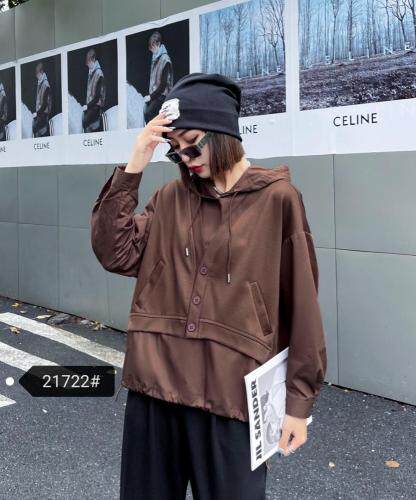 现货秋款假两件套头上衣，其它，琼卿格