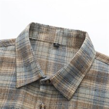 春季新款（跨境电商）格子男女情侣款潮流宽松格纹衬衣，男装衬衫，星座1107-1