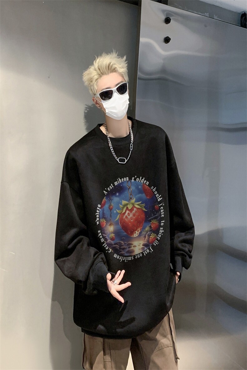 秋装复古美式水洗做旧重磅麂皮绒卫衣301B-JB1505-p45,男装卫衣,星座301B