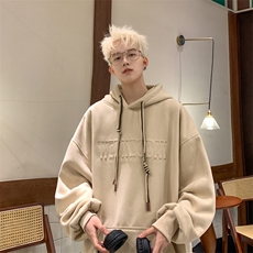 抖音品质加绒潮流立体钢印字母卫衣LMWY03JR-P60LMWY03-P55，男装卫衣，电商B325