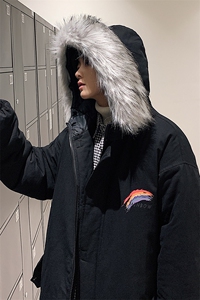 MM48064-P130 冬季大毛领棉衣男士大码加厚棉袄男棉服图片