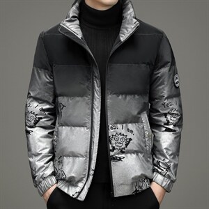 90%羽绒服男款外套立领2023冬季新款厚款鸭绒男士上衣ZG2950-P210,男装羽绒服,电商B212（原钱塘6029）