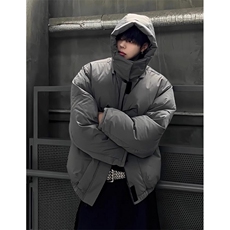 美式短款羽绒棉服男款冬季潮牌结构连帽棉衣立领夹克MK2530，男装夹克，星座1116A（原606A-3）