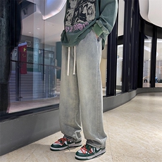 2023港风水洗做旧男士牛仔裤男抖音品质XZ914-6-G63-P35，男装牛仔裤，星座914-6