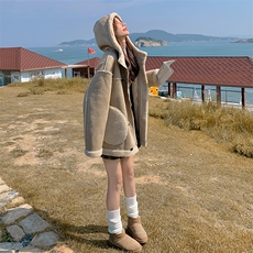羊羔毛外套1805P200控298，女装棉衣/棉服，2C201