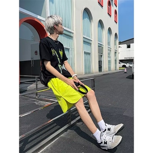 冰丝短裤男生夏季薄款直筒运动中裤青少年帅气大童休闲五分裤子潮图片
