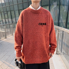 M19248-P45加绒款-P65加厚加绒毛衣男大码毛线衣男针织衫男线衫，男装针织衫/毛衣，电商A040