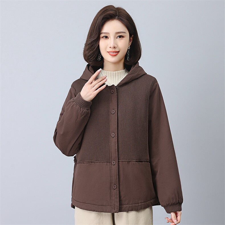 时尚保暖女士棉服优雅气质短款外套舒适百搭冬季必备单品,女装棉衣/棉服,叶笙衣