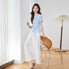 2025年夏季两件套休闲/淑女，女装套装/套裙，秀美人生