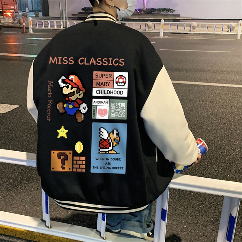 BQMF26-P90港风拼接棒球服男士棉服男棉袄男潮牌棒球服棉袄男潮牌,男装棉衣,电商B367
