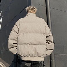 潮牌设计感做旧棉服男立领潮流街头时尚压褶棉衣外套，男装棉衣，星座410-6（原星座1304-1）