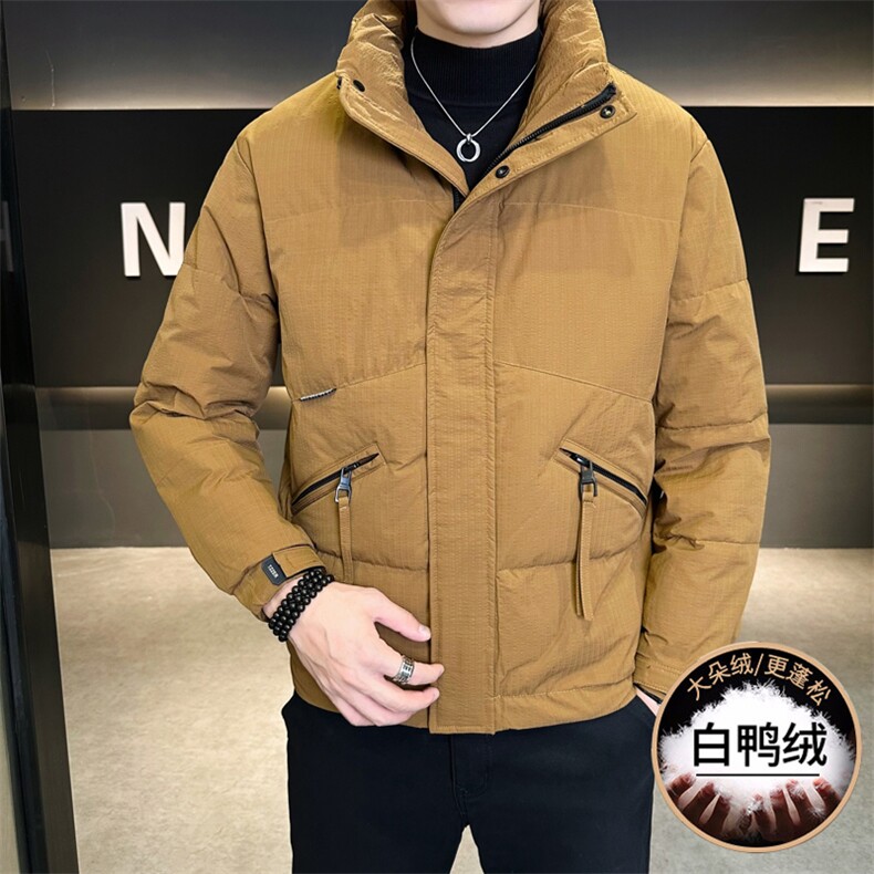 8333-P155标50%白鸭绒2025冬季男士羽绒服立领休闲加厚外套,男装羽绒服,星座507A（原星座306B-2）