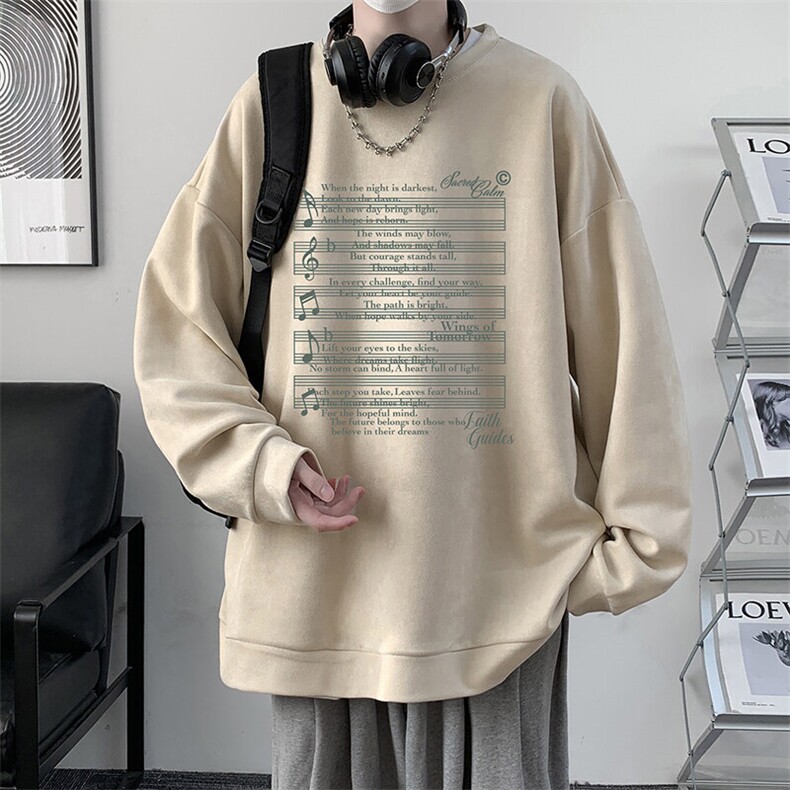 麂皮绒卫衣男大码重磅长袖t恤男JW81428-P35,男装T恤,电商A040