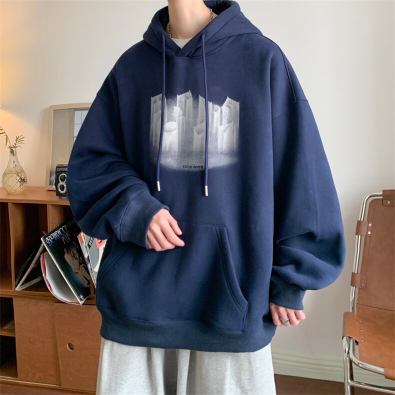 ！连帽圆领卫衣男装港风帽衫男LM147-P35,男装卫衣,电商B367