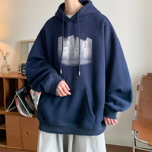 ！连帽圆领卫衣男装港风帽衫男 LM147-P35图片