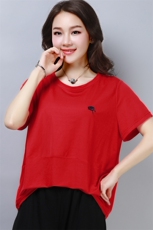 200斤韩版夏季新款宽松T恤女短袖大码女装小衫胖mm遮肚子上衣搭配，女装T恤，涵誉